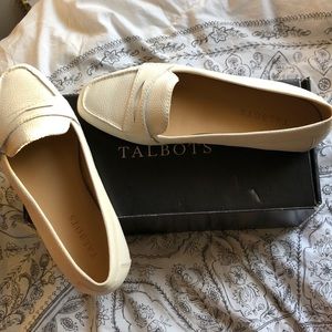 TALBOTS off white flats